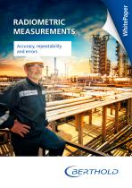 Radiometric measurement- Accuracy, repeatability and errors - 1