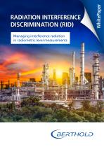 Whitepaper “Managing Interference Radiation in Radiometric Level Measurements” - 1