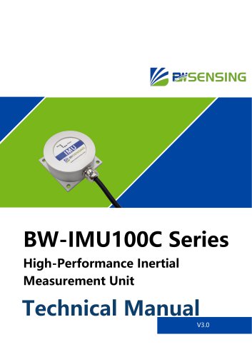 BW-IMU100C High-Performance Inertial Measurement Unit Technical Manual