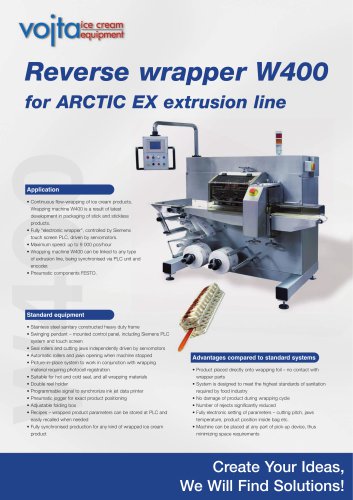 Reverse wrapper W400 for ARCTIC EX extrusion line