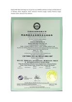 Beijing TIME High Technology Ltd. OHSMS Certificate - 1