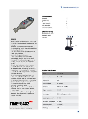 Digital Shore AO Hardness Tester for Soft Rubber and Sponge