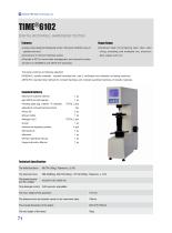 TIME Bench Hardness Tester Catalog - 8