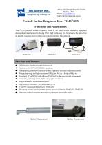 TIME323X series surface roughness tester functions and applications - 1