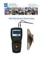 Ultrasonic Thickness Gauge TIME2190 with A Scan B scan - 1