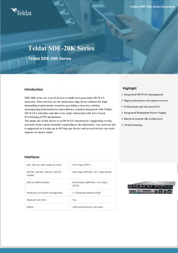 Teldat SDE-20K Series