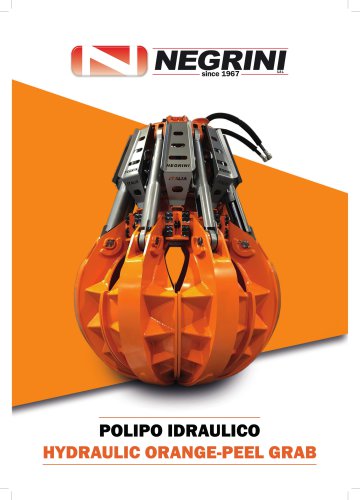 Hydraulic orange-peel grab