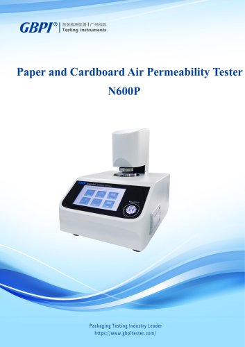 N600P Paper and Cardboard Air Permeability Tester A0(20240321)