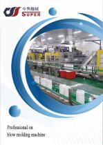 Blow molding machine on adhesive application-1