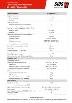 data sheet Calibration Interferometer SP 15000 C3 NG-1