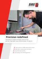 Simultaneous length and angle measurement with the Triple beam laser interferometer SP 5000 TR-1