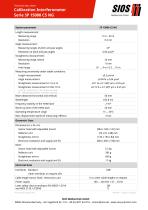 Technical data sheet: Calibration laser interferometer SP 15000 C5-1
