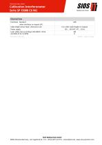 Technical data sheet: Calibration laser interferometer SP 15000 C6 NG-2