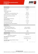 Technical data sheet: Double beam laser interferometer SP 5000 DS-1