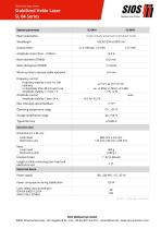 Technical data sheet: Frequency and amplitude stabilized HeNe lasers SL 04 - 1