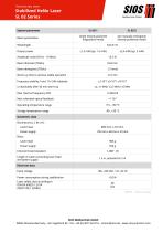 Technical data sheet: Frequency-stabilized HeNe lasers SL 02