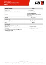 Technical data sheet: Gauge Block Calibration System EPP-2-2