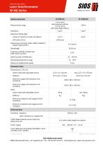 Technical data sheet: Laser interferometer SP 5000 NG / SP 15000 NG