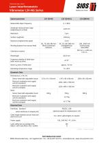 Technical data sheet: Laser interferometric Vibrometer LSV-NG series-1