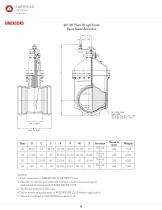 16"-60" Series 2500 Resilient Wedge Gate Valve With Flex-Ring Ends - 10