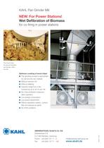 KAHL Pan Grinder Mill - Wet Defibration of Biomass for Power Stations-2
