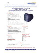 1032 SERIES LARGE CAPACITY DUAL FUEL OIL/GAS, AMBIENT OR PREHEATED AIR BURNER-1