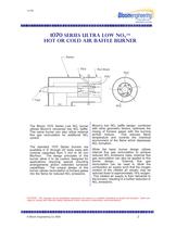1070 SERIES ULTRA LOW NOX TM HOT OR COLD AIR BAFFLE BURNER-2