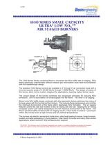 1440 series small capacity Ultra2 low nox TM air staged burners-1