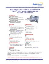 1610 SERIES ? CYCLOPSTM ULTRA4 LOW NOXTM HOT AIR BAFFLE BURNER Ferrous applications-1