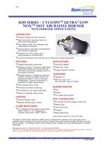 1630 SERIES ? CYCLOPSTM ULTRA4 LOW NOXTM HOT AIR BAFFLE BURNER NON-FERROUS APPLICATIONS-1