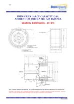 Large Capacity Hot and Cold Air Fabricated Low NOx Direct Fired Baffle Burner Series     1030-5