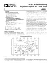 50 MHz, 80 dB Demodulating Logarithmic Amplifier with Limiter Output - 1