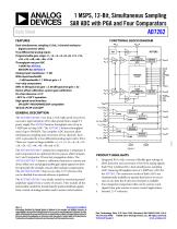 AD7262: 1 MSPS, 12-Bit, Simultaneous Sampling SAR ADC with PGA and Four Comparators Data Sheet - 1