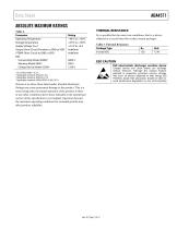 ADA4571: Integrated AMR Angle Sensor and Signal Conditioner Data Sheet - 7