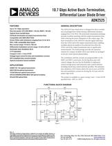 ADN2525:  10.7 Gbps Active Back-Termination, Differential Laser Diode Driver - 1