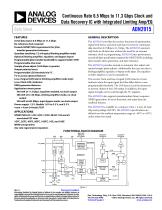 ADN2915: Continuous Rate 6.5 Mbps to 11.3 Gbps Clock and Data Recovery IC with Integrated Limiting Amp/EQ - 1