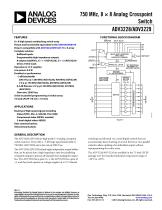 ADV3228/ADV3229: 750 MHz, 8 × 8 Analog Crosspoint Switch Data Sheet (Rev. 0) - 1