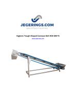 Hygienic Trough-Shaped Conveyor Belt HCB-600-TS-1