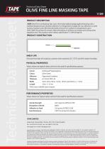 Technical Data Sheet OLIVE FINE LINE MASKING TAPE - 1