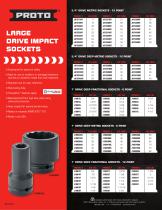 Proto® Large Drive Impact Sockets - PROTO - PDF Catalogs | Technical ...