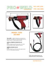Pro Weld Model Type AG-805-1