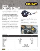 Cut-off saw - CO25 - Stanley Infrastructure - for metals