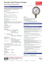 Bourdon Tube Pressure Gauges-1