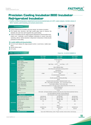 Precision Cooling Incubator/BOD incubator /refrigerated incubator