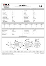 DATASHEET THREE PHASE INDUCTION MOTOR - SQUIRREL CAGE Type : 3EC071M2C-FA-A0-000 - 1