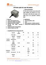 ZCT210L-LQS-1B Biaxial axis alarm Relay output tilt switch for aerial lifts - 1