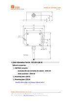 ZCT210L-LQS-1B Biaxial axis alarm Relay output tilt switch for aerial lifts - 5