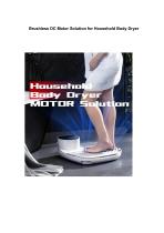 Brushless DC Motor Solution for Household Body Dryer-1