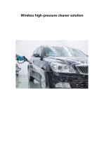 Wireless high-pressure cleaner solution-1