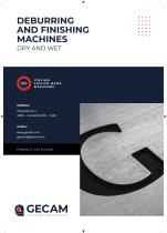 Deburring and Finishing Machines